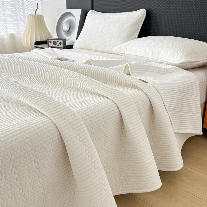 91家纺网 家纺一手货源 找家纺 （总）沐纯家居 2025新款婴儿绒天丝水洗床盖三件套-赫拉