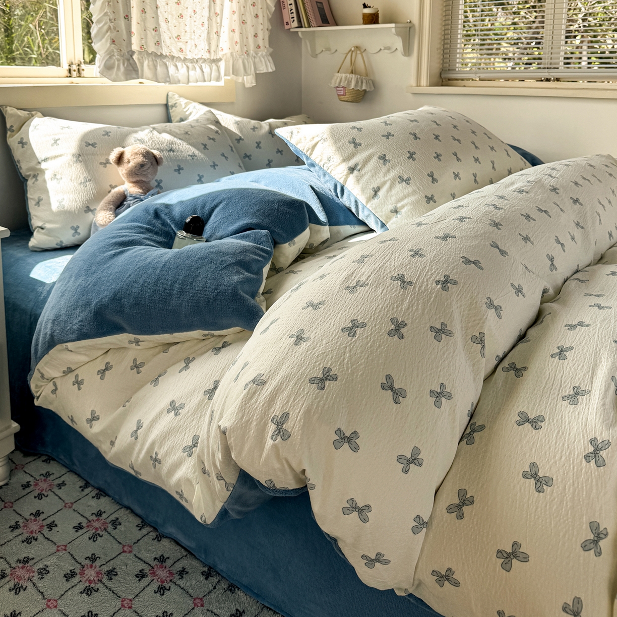 91家纺网 家纺一手货源 找家纺 （总）多品家纺 2025新款云感双层纱高克重牛奶绒单被套