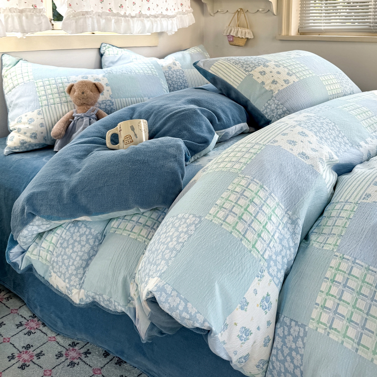 多品家纺 2025新款云感双层纱高克重牛奶绒单被套 空谷兰香