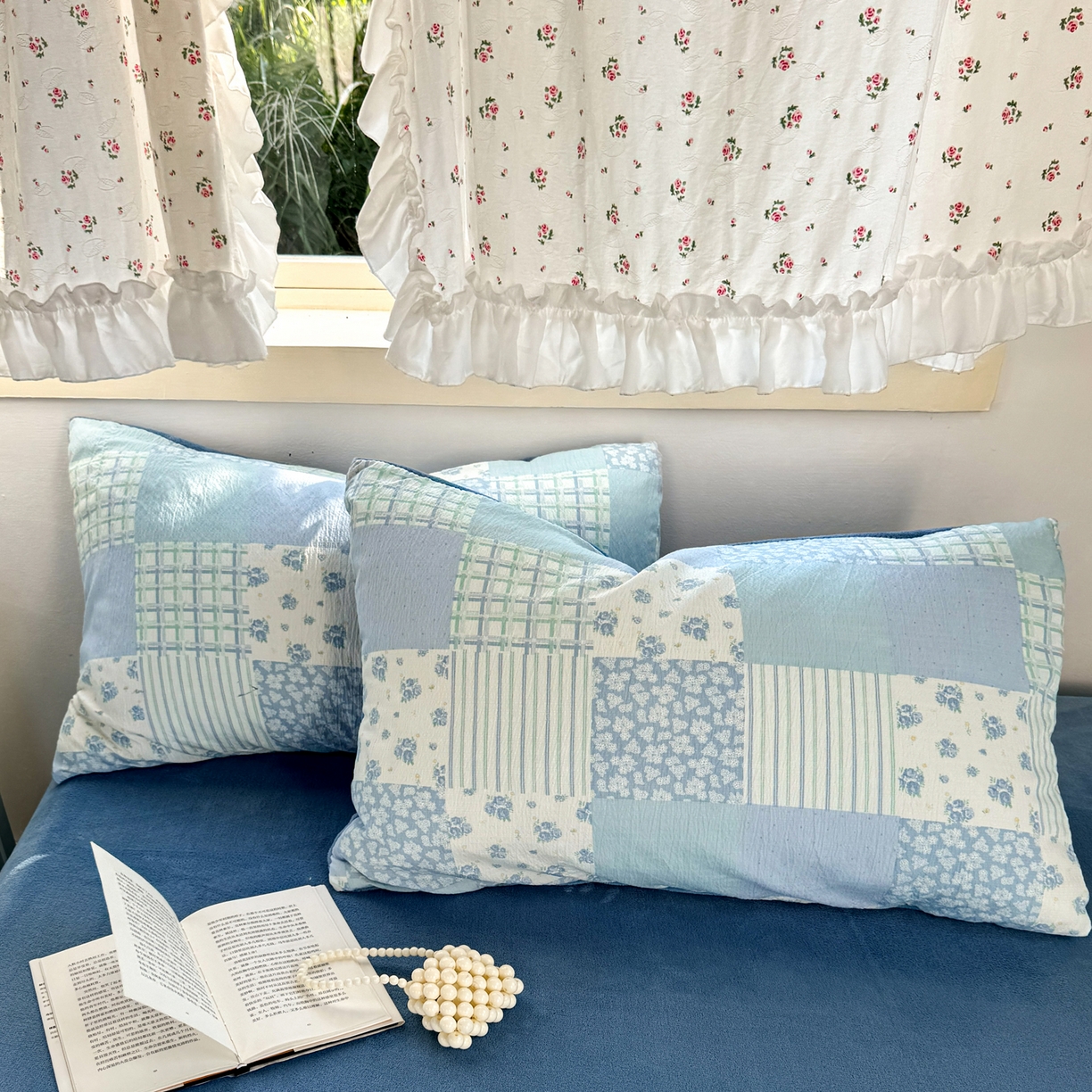 91家纺网 家纺一手货源 找家纺 多品家纺 2025新款云感双层纱高克重牛奶绒单被套 空谷兰香