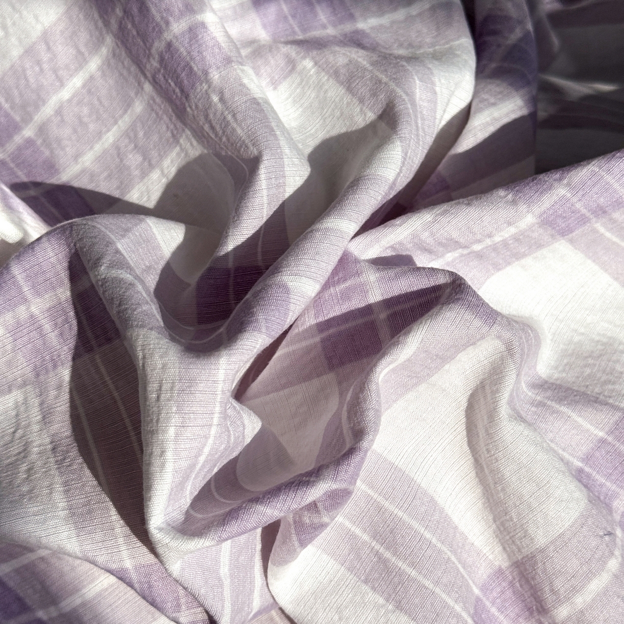 91家纺网 家纺一手货源 找家纺 多品家纺 2025新款云感双层纱高克重牛奶绒单被套 紫大格