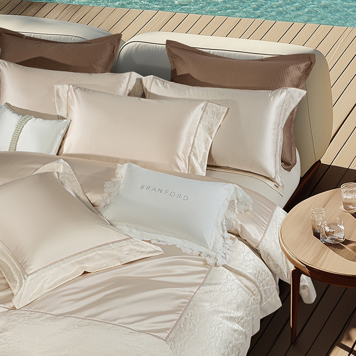 91家纺网 家纺一手货源 找家纺 （总）诗黛尔 2025秋冬新款高精密提花长绒棉纯棉四件套-星光沐影