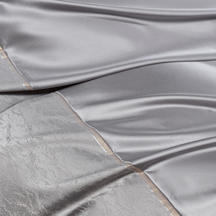 91家纺网 家纺一手货源 找家纺 诗黛尔 2025秋冬新款高精密提花长绒棉纯棉四件套-星光沐影 星光沐影-高级灰