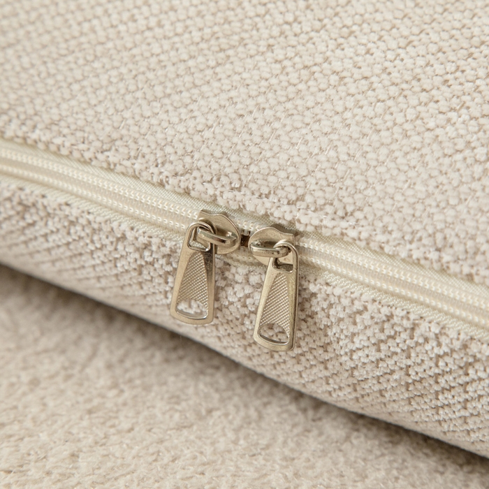 91家纺网 家纺一手货源 找家纺 新奇异 2025新款卡通毛巾绣抱枕被-冬季加厚水晶绒款可爱狗+萝卜兔系列 可爱狗-米色加绒加厚