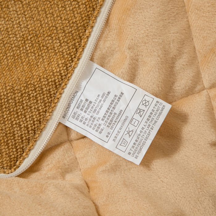 91家纺网 家纺一手货源 找家纺 新奇异 2025新款卡通毛巾绣抱枕被-冬季加厚水晶绒款可爱狗+萝卜兔系列 萝卜兔-黄色加绒加厚