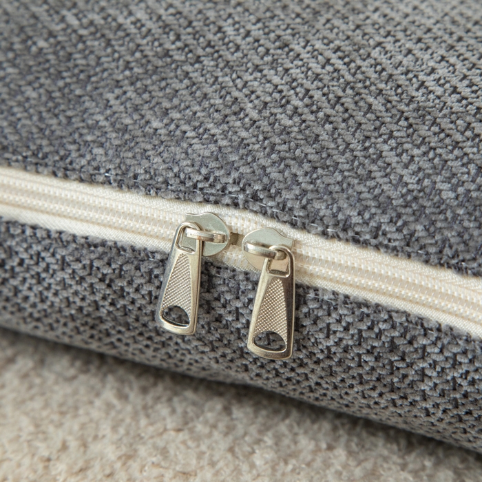 91家纺网 家纺一手货源 找家纺 新奇异 2025新款卡通毛巾绣抱枕被-冬季加厚水晶绒款可爱狗+萝卜兔系列 可爱狗-深灰加绒加厚