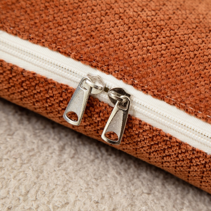 91家纺网 家纺一手货源 找家纺 新奇异 2025新款卡通毛巾绣抱枕被-冬季加厚水晶绒款可爱狗+萝卜兔系列 可爱狗-焦糖色加绒加厚