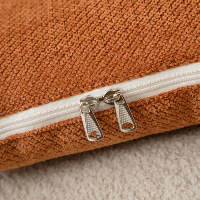 91家纺网 家纺一手货源 找家纺 新奇异 2025新款卡通毛巾绣抱枕被-四季通用磨毛款可爱狗+萝卜兔系列 萝卜兔-焦糖色四季款