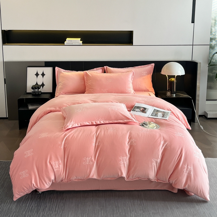 91家纺网 家纺一手货源 找家纺 （总）逸尚阁 2024新款加厚雕花牛奶绒四件套-思琳（包含买家秀）