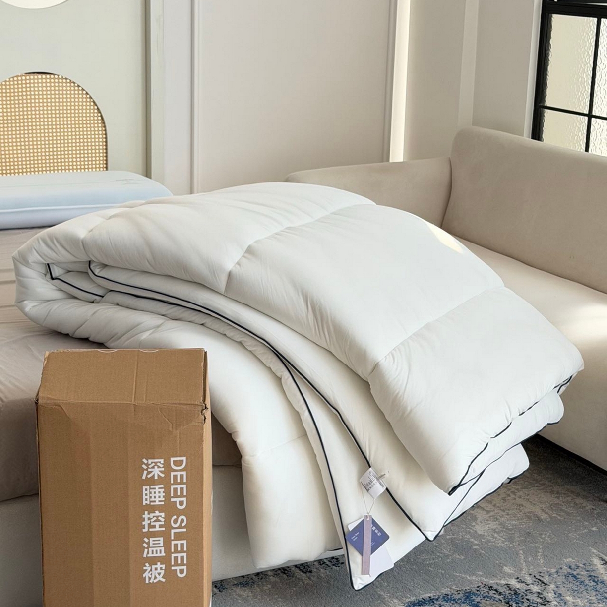 91家纺网 家纺一手货源 找家纺 （总）芯氧 2025新款亚朵同款深睡控温被春秋被冬被