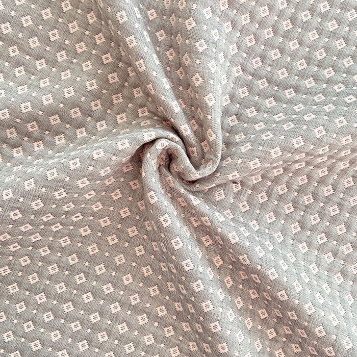 91家纺网 家纺一手货源 找家纺 yyds网供 2025新款A类色织全棉三层纱布床盖三件套喷气夹棉盖毯夏被厚床单多功能榻榻米风格二 星光点点灰