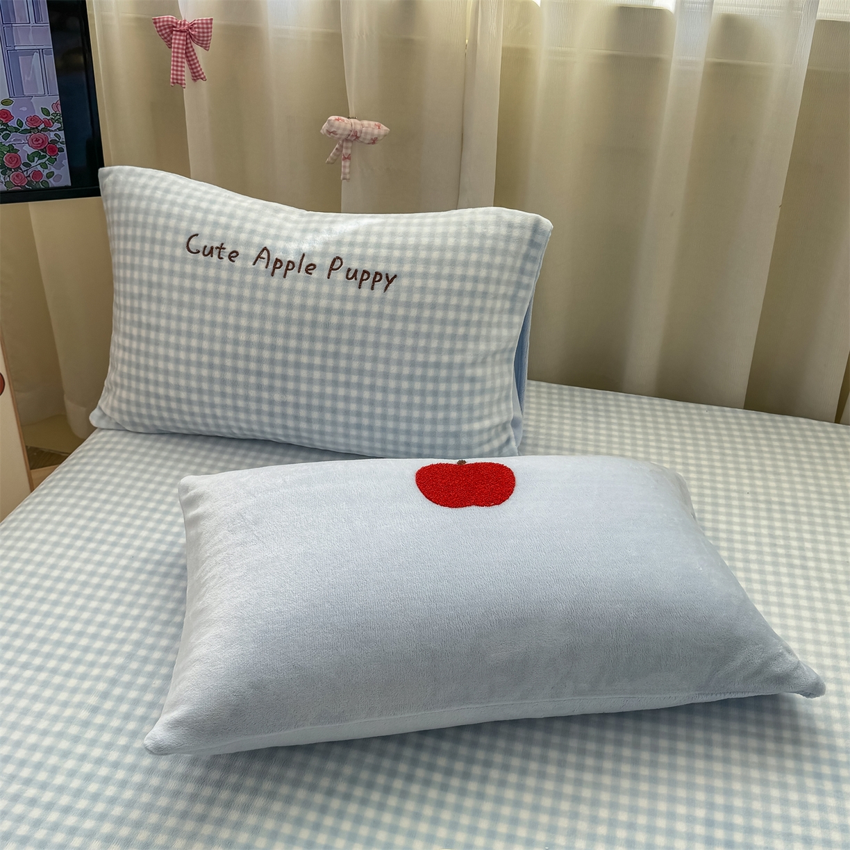 91家纺网 家纺一手货源 找家纺 （总）灰鲸 2025新款高克重牛奶绒毛巾绣床笠单床笠单品床笠床笠单件