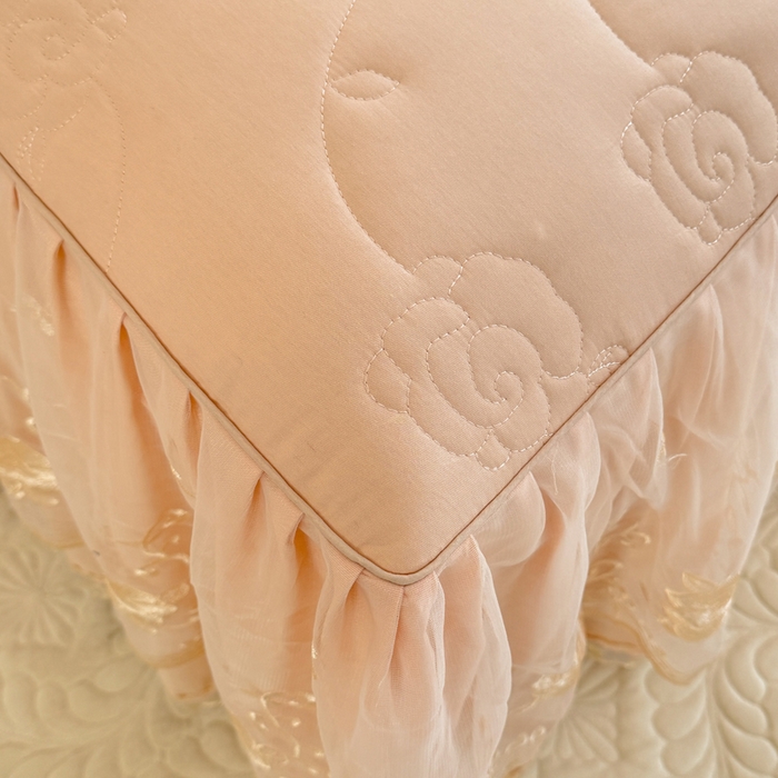 91家纺网 家纺一手货源 找家纺 （总）美达家纺 2025新款玫瑰系列全棉夹棉床裙