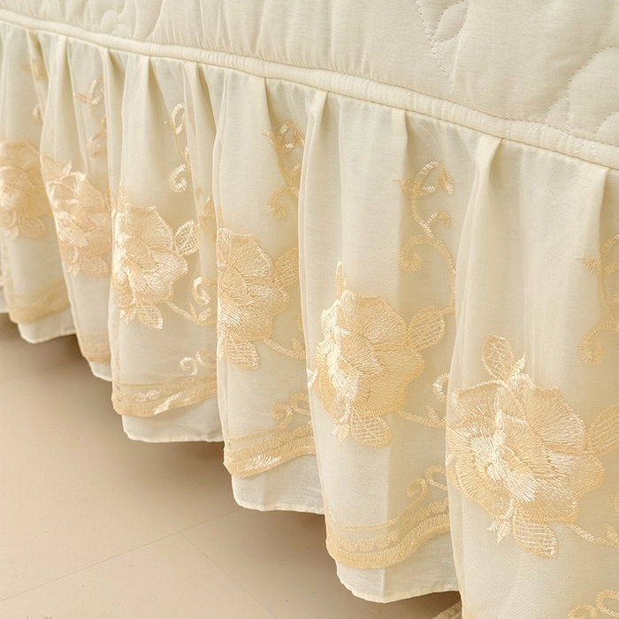 91家纺网 家纺一手货源 找家纺 （总）美达家纺 2025新款玫瑰系列全棉夹棉床盖四件套