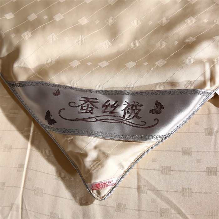 91家纺网 家纺一手货源 找家纺 前程家纺 2025新款彩丝小方格被冬被被子被芯春秋被棉被夏被空调被 彩丝小方格-香槟金