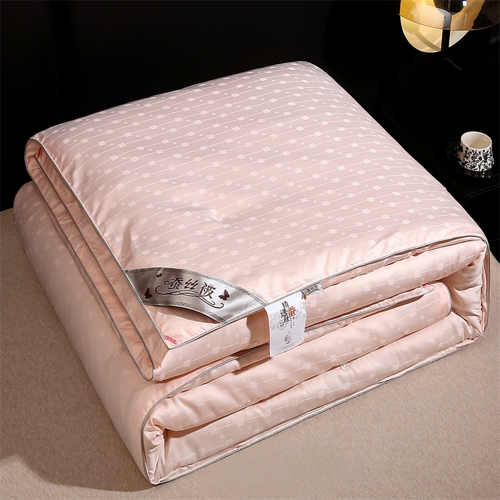 91家纺网 家纺一手货源 找家纺 前程家纺 2025新款彩丝小方格被冬被被子被芯春秋被棉被夏被空调被 彩丝小方格-浅玉色