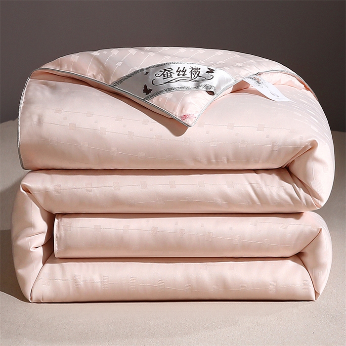 91家纺网 家纺一手货源 找家纺 前程家纺 2025新款彩丝小方格被冬被被子被芯春秋被棉被夏被空调被 彩丝小方格-浅玉色