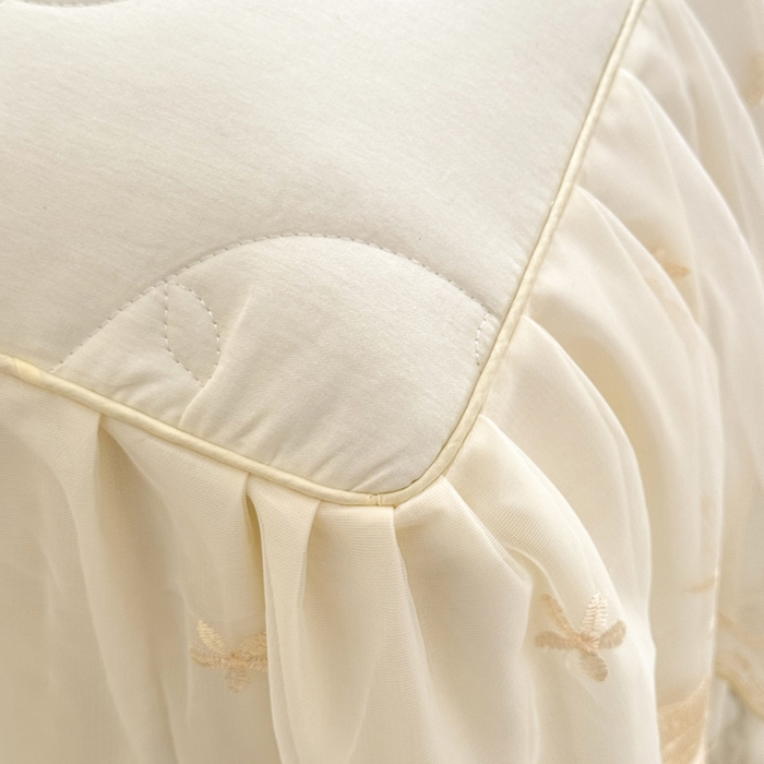 91家纺网 家纺一手货源 找家纺 （总）美达家纺 2025新款玫瑰系列全棉夹棉床裙四件套