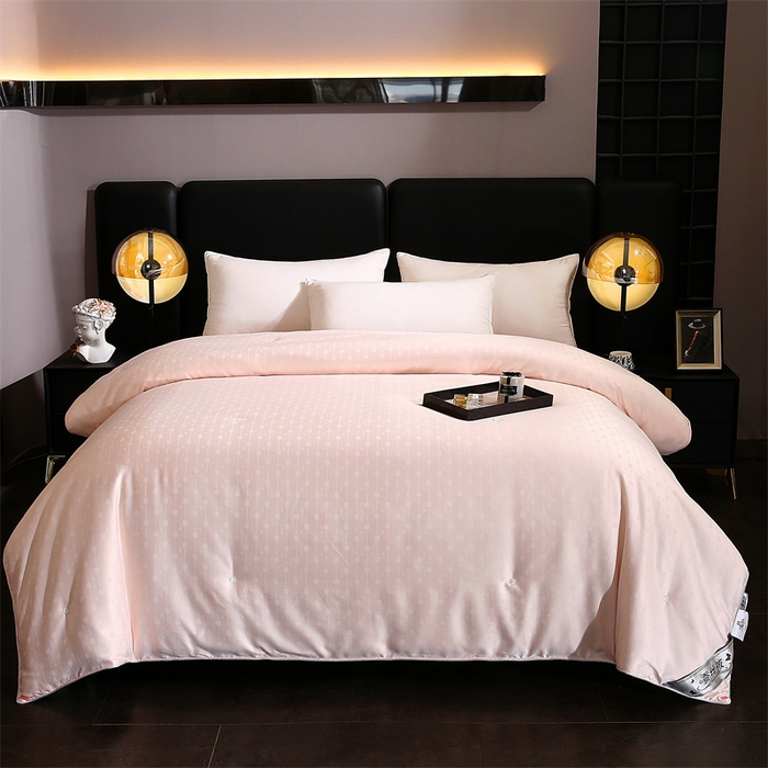 91家纺网 家纺一手货源 找家纺 前程家纺 2025新款彩丝小方格被冬被被子被芯春秋被棉被夏被空调被 彩丝小方格-浅玉色