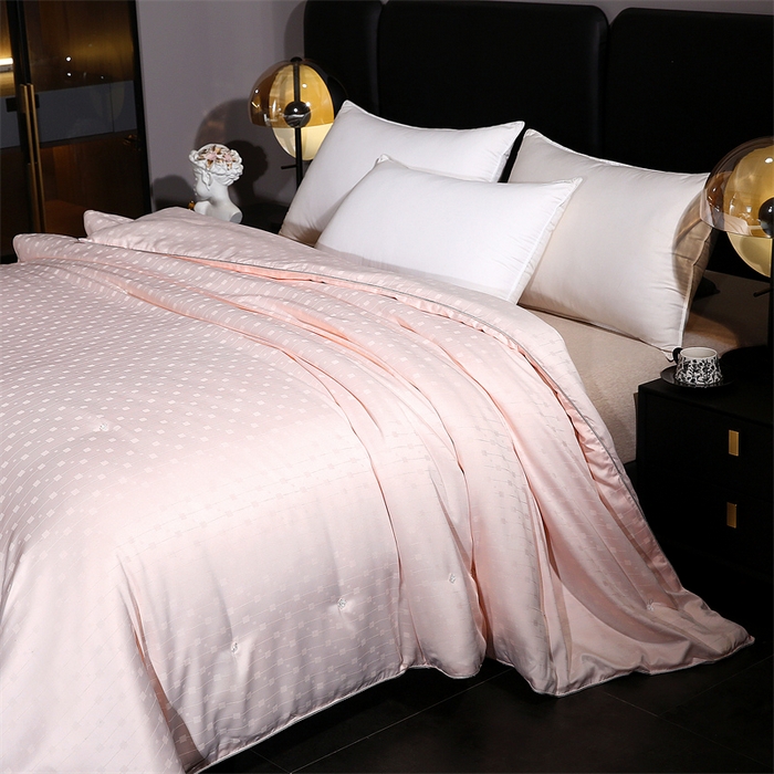 91家纺网 家纺一手货源 找家纺 前程家纺 2025新款彩丝小方格被冬被被子被芯春秋被棉被夏被空调被 彩丝小方格-浅玉色