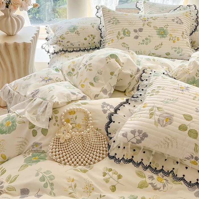 91家纺网 家纺一手货源 找家纺 网红馆（ck家纺） 2025新款全棉印花单床盖系列 花韵花香