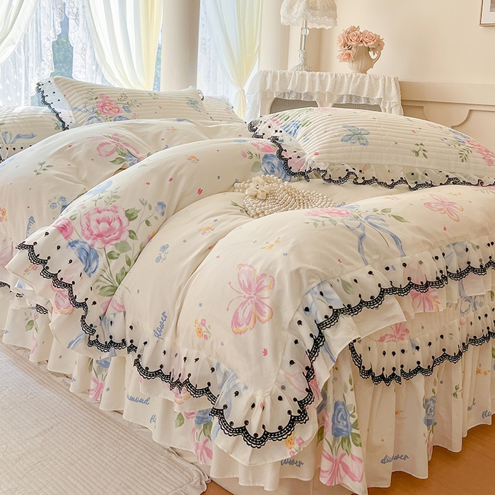 91家纺网 家纺一手货源 找家纺 网红馆（ck家纺） 2025新款全棉印花单床盖系列 陌上花开