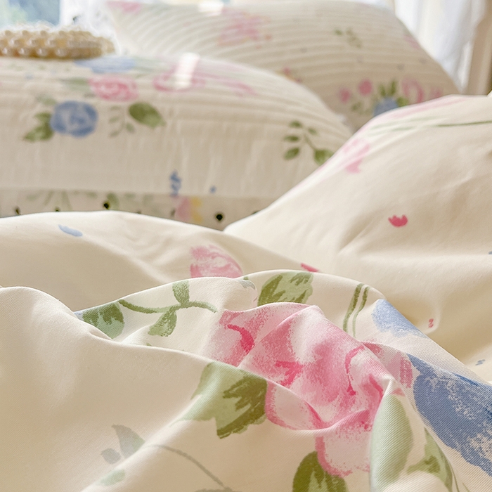 91家纺网 家纺一手货源 找家纺 网红馆（ck家纺） 2025新款全棉印花单床盖系列 陌上花开