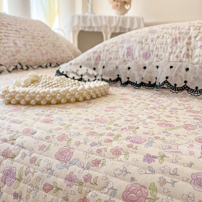 91家纺网 家纺一手货源 找家纺 网红馆（ck家纺） 2025新款全棉印花单床盖系列 青葱岁月