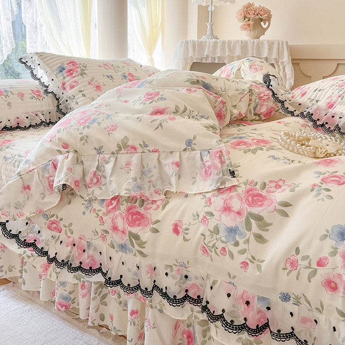 91家纺网 家纺一手货源 找家纺 （总）网红馆（ck家纺） 2025新款全棉印花床盖四件套