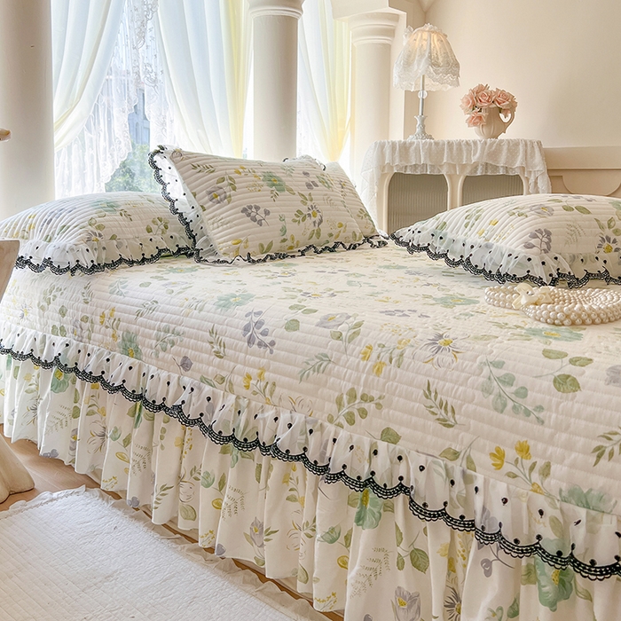 91家纺网 家纺一手货源 找家纺 网红馆（ck家纺） 2025新款全棉印花床盖四件套 花韵花香