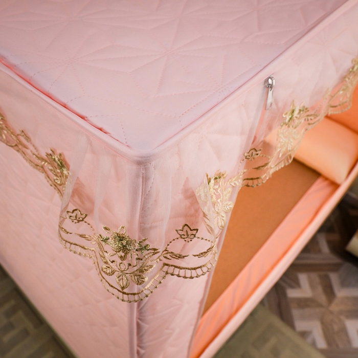 91家纺网 家纺一手货源 找家纺 （总）窝里暖 2025新款冬季保暖夹棉遮光床帘蚊帐（五块夹棉）