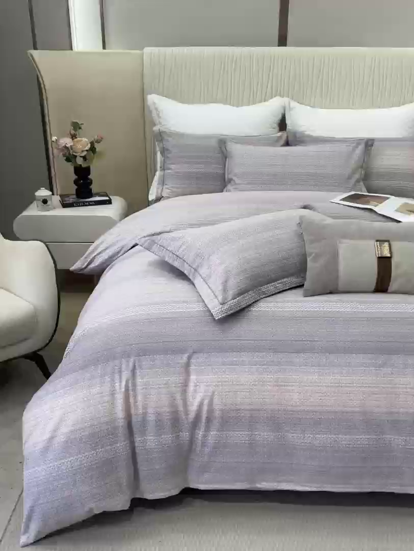 91家纺网 家纺一手货源 找家纺 凌鼎 2025新款喷气加厚磨毛四件套系列1 伦敦假日咖