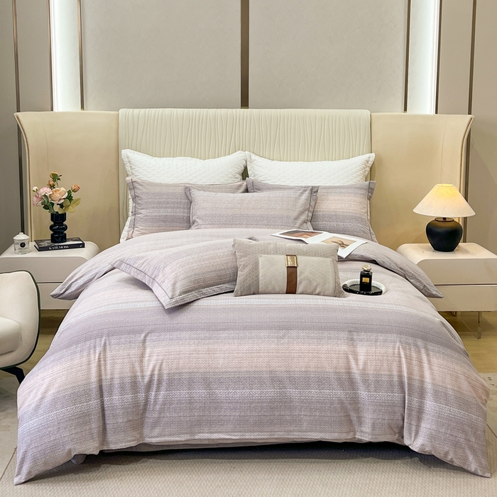 凌鼎 2025新款喷气加厚磨毛四件套系列1 伦敦假日咖