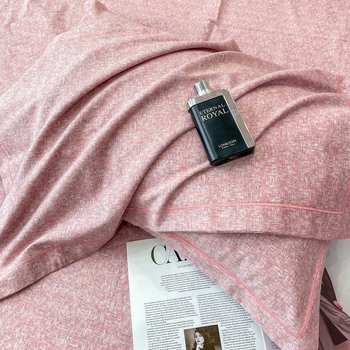 凌鼎 2025新款喷气加厚磨毛四件套系列1 玛雅粉