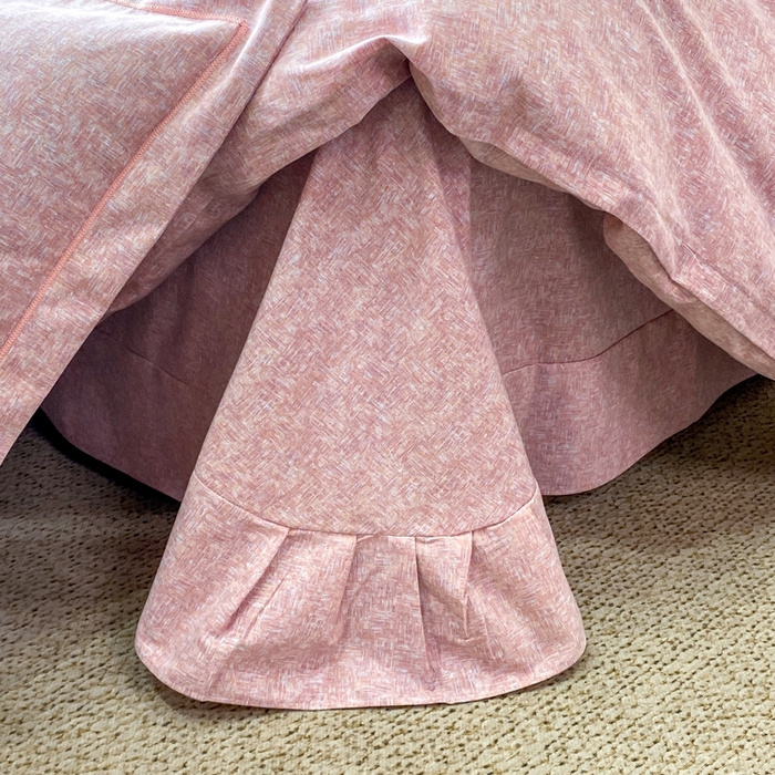 91家纺网 家纺一手货源 找家纺 凌鼎 2025新款喷气加厚磨毛四件套系列1 玛雅粉