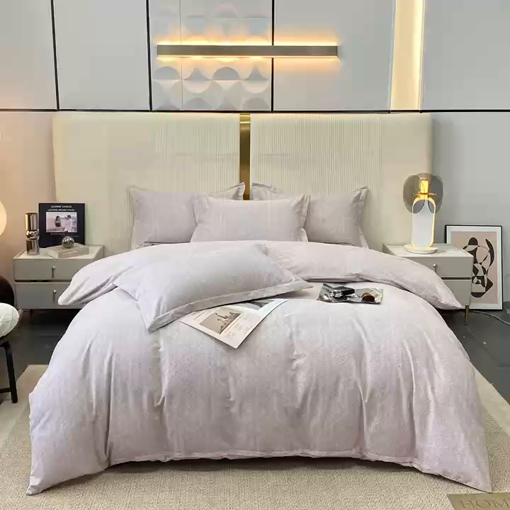 91家纺网 家纺一手货源 找家纺 凌鼎 2025新款喷气加厚磨毛四件套系列1 玛雅咖