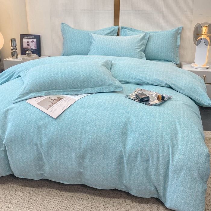 91家纺网 家纺一手货源 找家纺 凌鼎 2025新款喷气加厚磨毛四件套系列1 玛雅绿