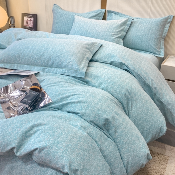 91家纺网 家纺一手货源 找家纺 凌鼎 2025新款喷气加厚磨毛四件套系列1 玛雅绿