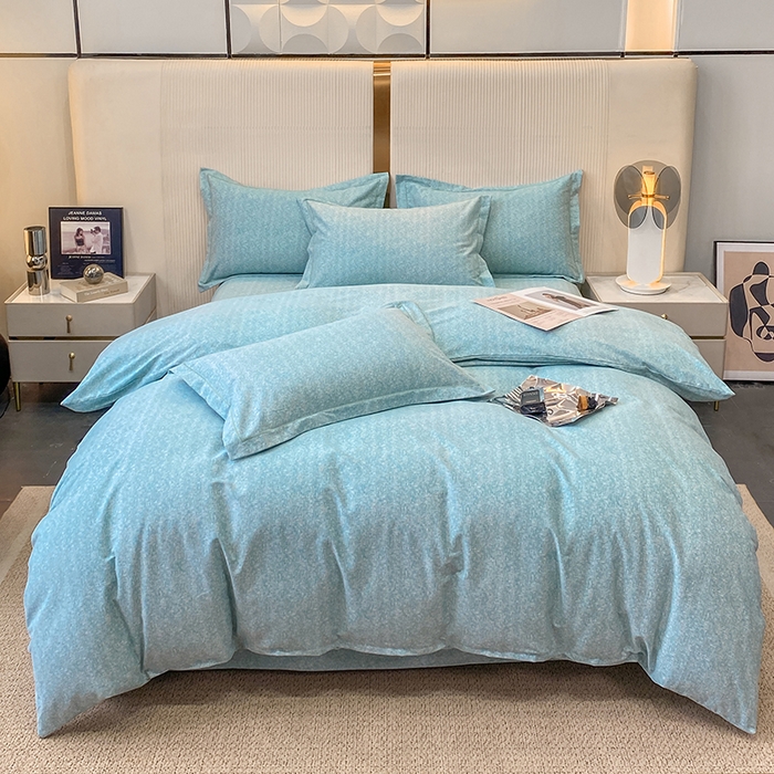 凌鼎 2025新款喷气加厚磨毛四件套系列1 玛雅绿