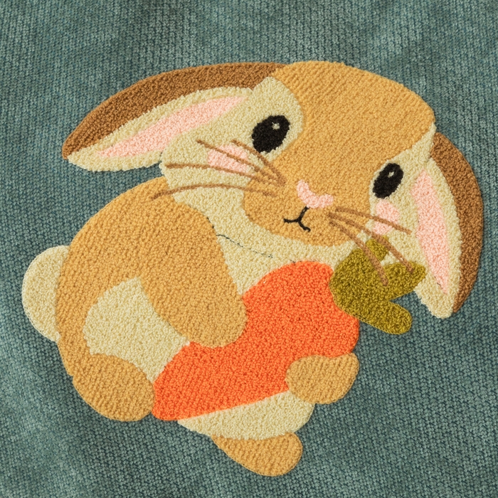 91家纺网 家纺一手货源 找家纺 （总）新奇异 2025新款卡通毛巾绣抱枕被-四季通用磨毛款可爱狗+萝卜兔系列