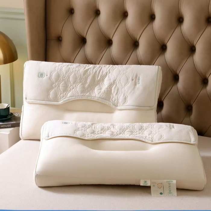 91家纺网 家纺一手货源 找家纺 （总）云熙枕业 2025新款棉麻丝滑绵柔舒适羽丝保健枕 枕头枕芯