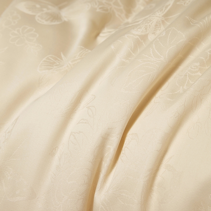 91家纺网 家纺一手货源 找家纺 欧夏家纺 2025新款全棉被子大提花冬被春秋被羊绒蛋白大豆被二合一子母被 香槟色