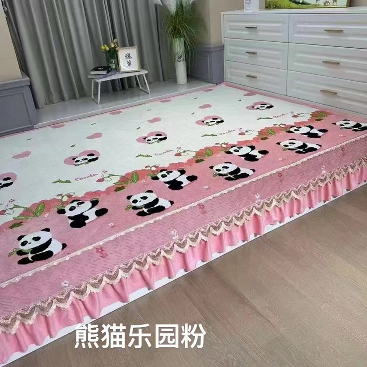 91家纺网 家纺一手货源 找家纺 （总）铭源榻榻米炕盖 新款牛奶绒防滑榻榻米炕盖