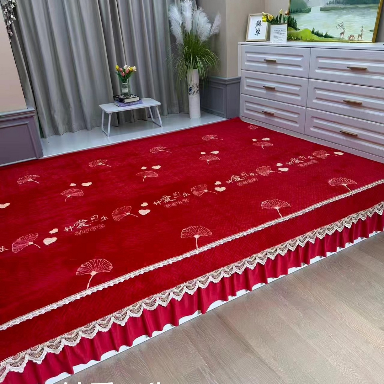 91家纺网 家纺一手货源 找家纺 （总）铭源榻榻米炕盖 新款牛奶绒防滑榻榻米炕盖