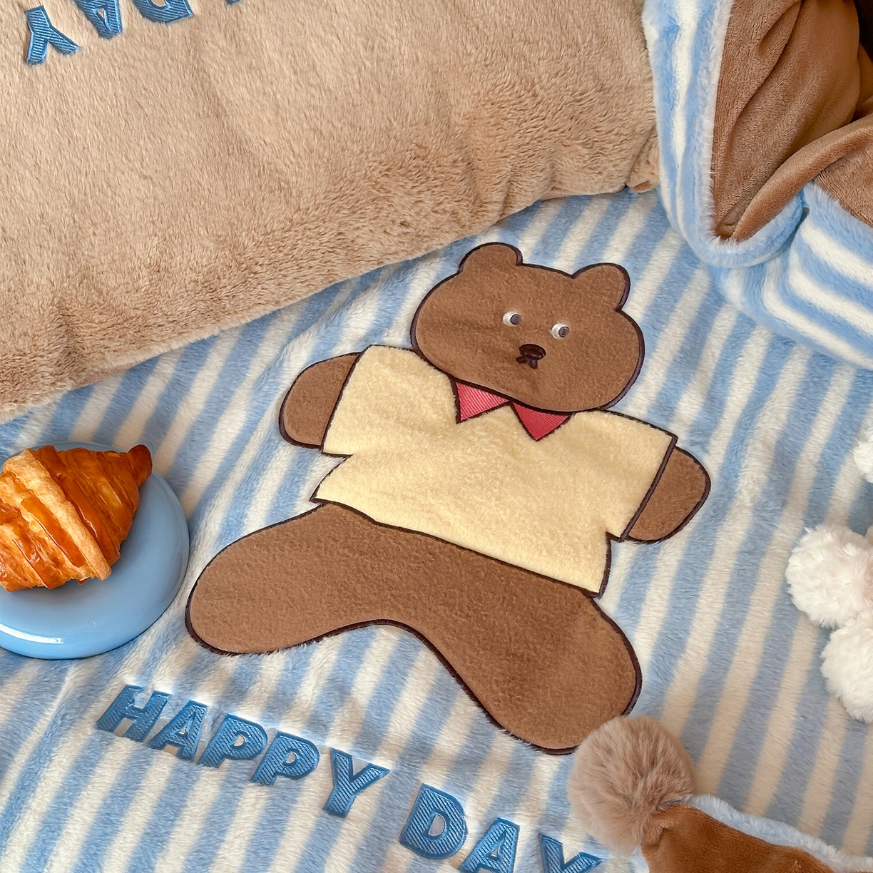 91家纺网 家纺一手货源 找家纺 （总）桔子家纺 2025新款秋冬学院派兔兔绒牛奶绒系列四件套