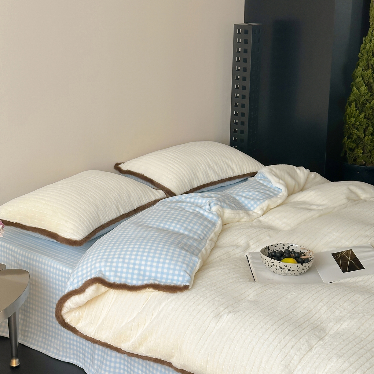 91家纺网 家纺一手货源 找家纺 （总）桔子家纺 2025新款兔兔绒牛奶绒雕花系列四件套