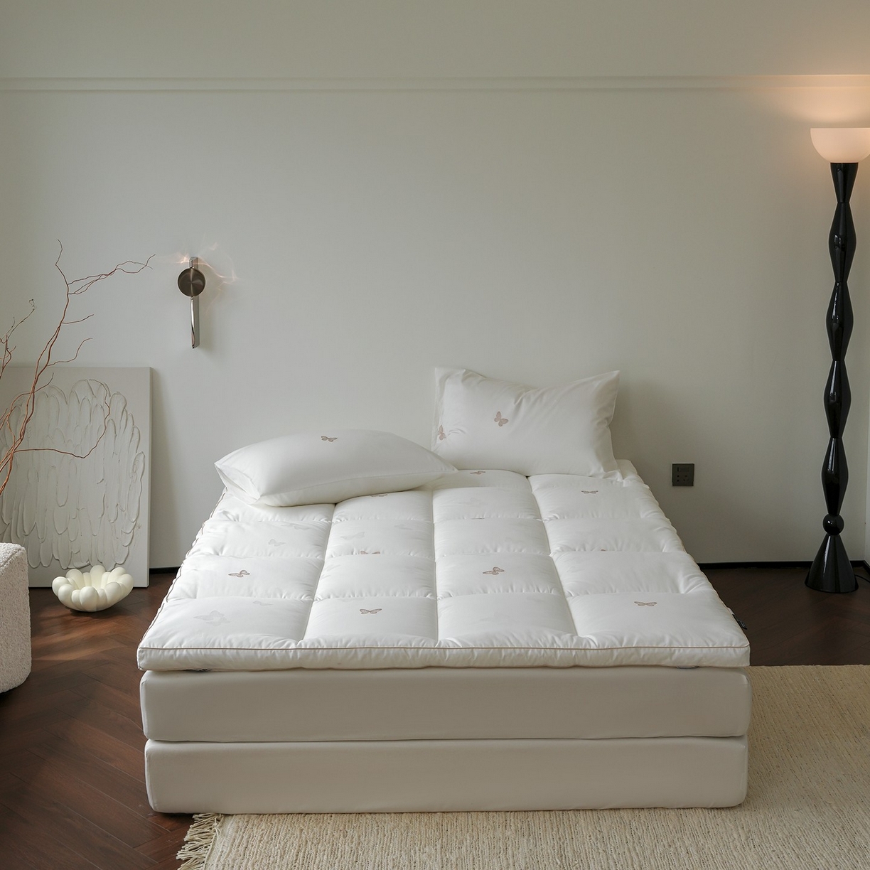 91家纺网 家纺一手货源 找家纺 （总）三味舒屋 2025新款全棉60支剪花立体床褥垫 （全平台控价券后不低于289/309元）