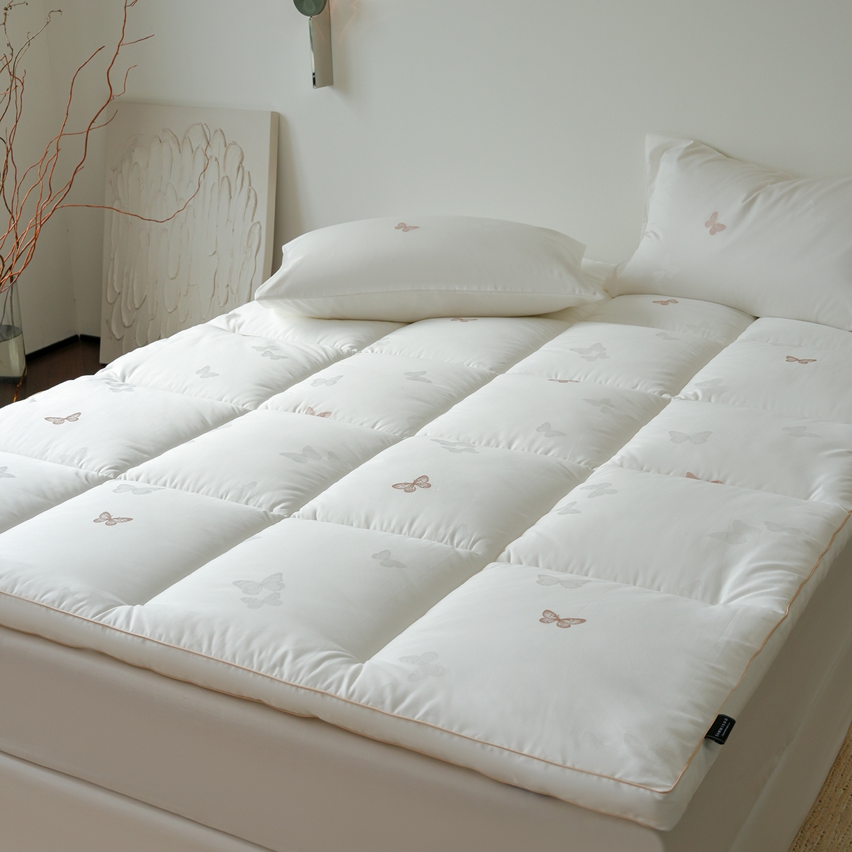 91家纺网 家纺一手货源 找家纺 （总）三味舒屋 2025新款全棉60支剪花立体床褥垫 （全平台控价券后不低于289/309元）