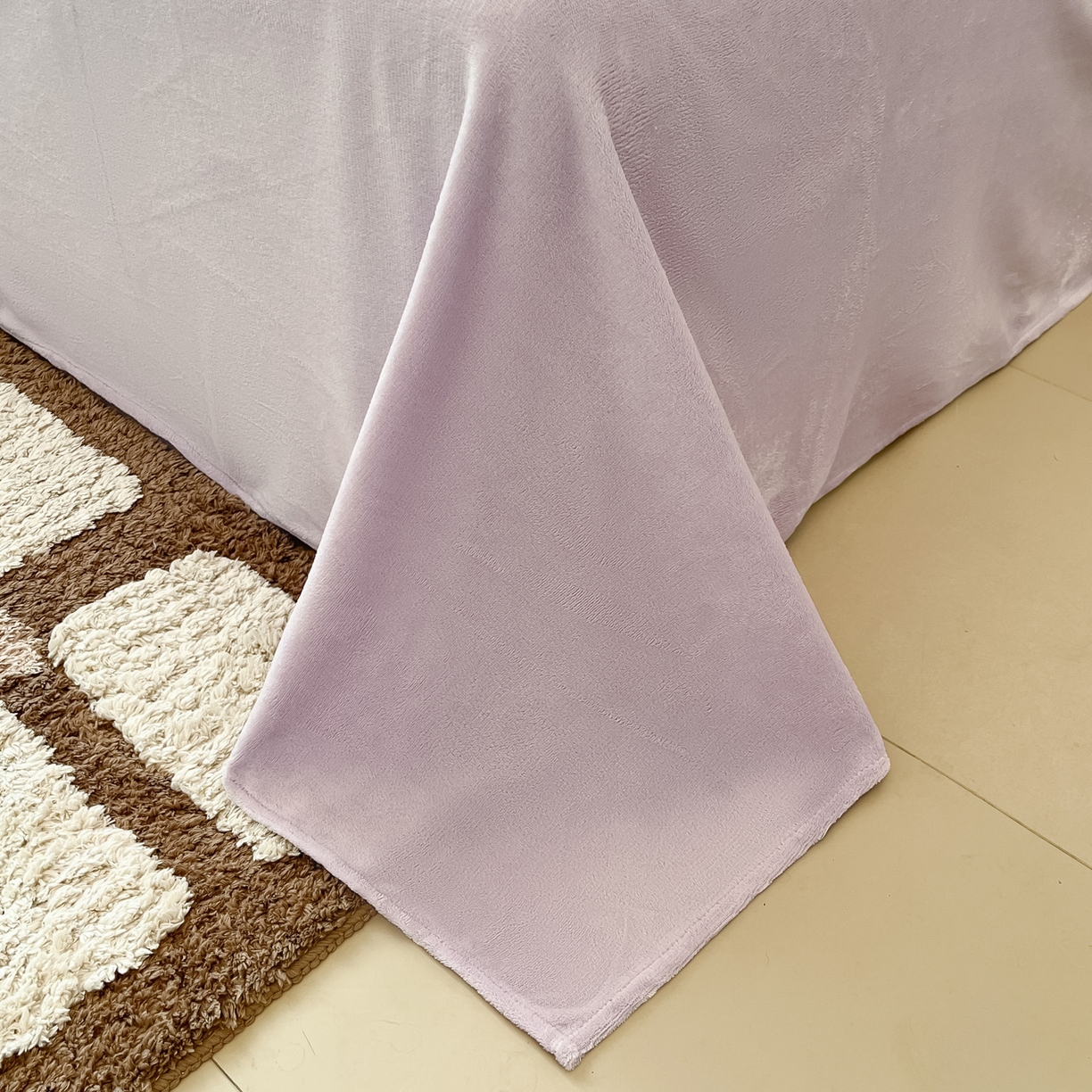 91家纺网 家纺一手货源 找家纺 如一 2025新款A类高克重牛奶绒印花三角针工艺四件套 芽青