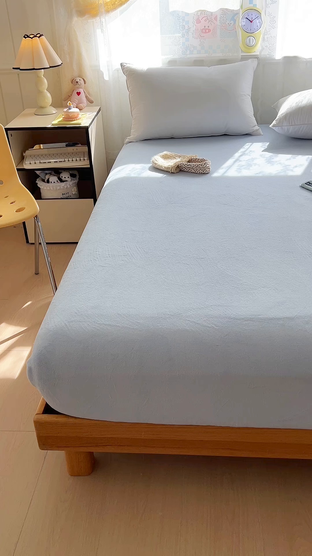 91家纺网 家纺一手货源 找家纺 灿哈家纺 2025新款牛奶绒印花床笠单品床笠床笠单件床笠三件套 海水蓝